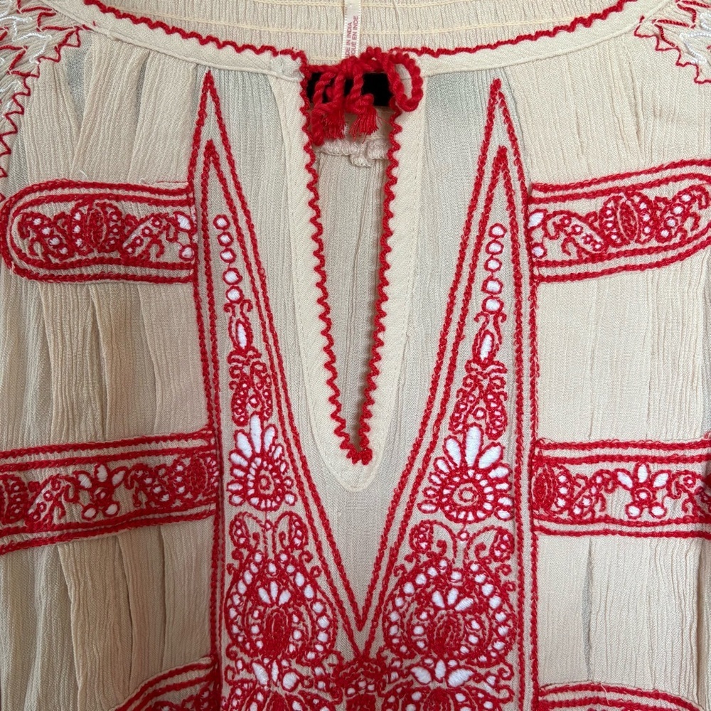 Free People Wind Willow Mini Peasant Dress - Picture 7 of 11